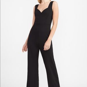 EXPRESS V-Neck Wide Leg Jumpsuit